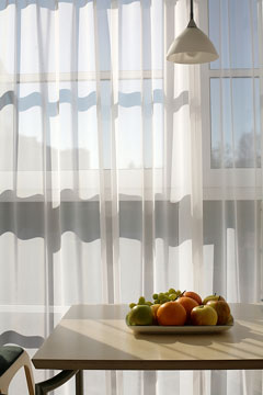 sheer window curtains